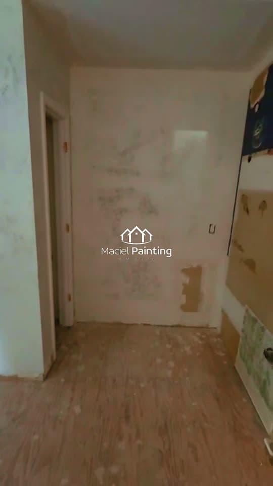 Repainted living room interior by Maciel Painting near Canton, GA